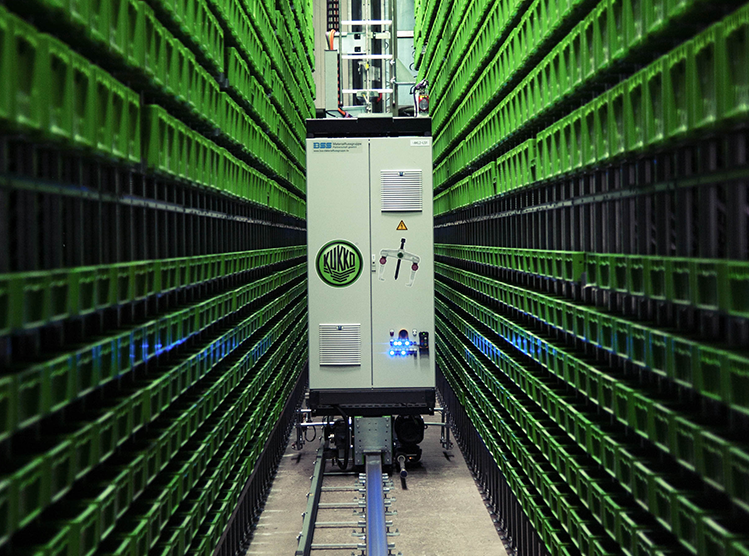 Ein Roboter im Kukko Lager